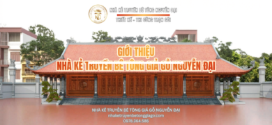 Giới thiệu Nhà kẻ truyền bê tông Nguyễn Đại - nhà kẻ truyền bê tông giả gỗ