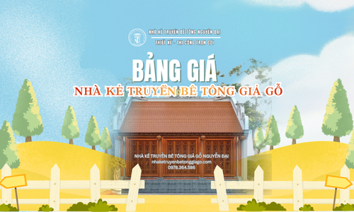 Bảng Giá Nhà Kẻ Truyền Bê Tông Giả Gỗ 2026 - nhà kẻ truyền bê tông giả gỗ