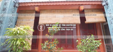 NHÀ THỜ 3 GIAN NHỎ ĐẸP TẠI THÀNH PHỐ THÁI BÌNH - nhà kẻ truyền bê tông giả gỗ