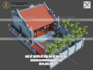 Hình ảnh: Mẫu nhà kẻ truyền bê tông giả gỗ Nguyên Đại