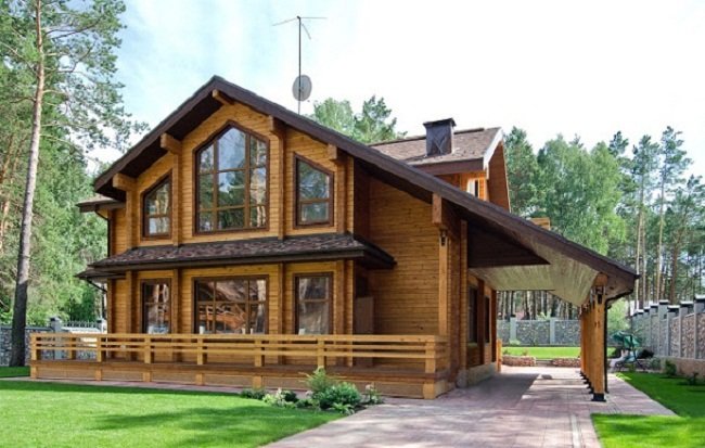 Những ngôi nhà gỗ đẹp nhất Việt Nam - nhà kẻ truyền bê tông giả gỗ