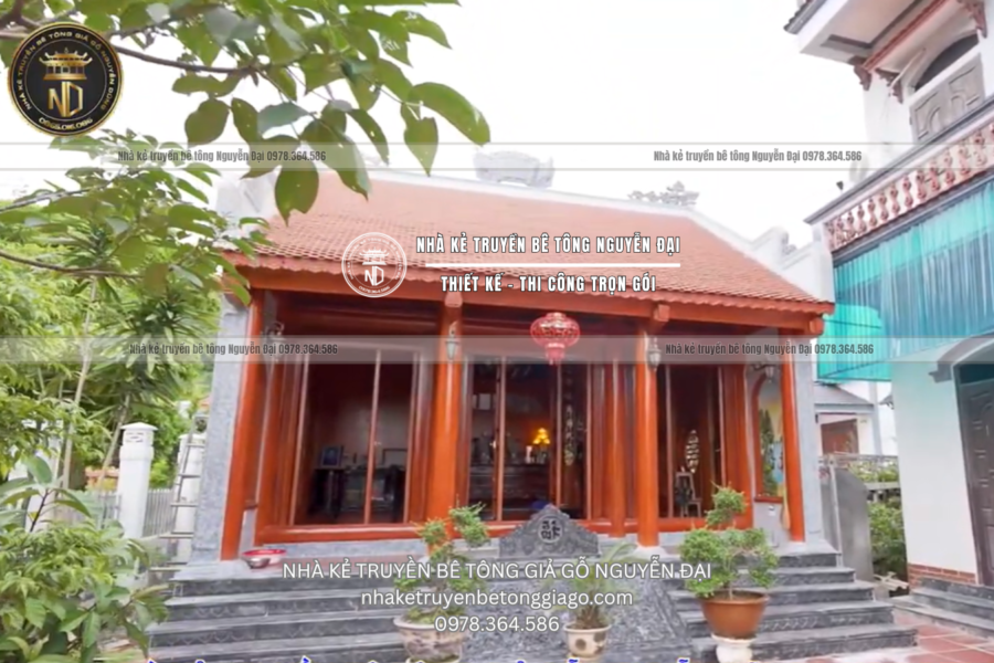 NHÀ 3 GIAN TẠI BA VÌ – HÀ NỘI - nhà kẻ truyền bê tông giả gỗ