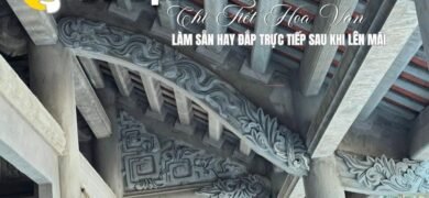 Hoa Văn Trên Xà, Cột Nhà Kẻ Truyền Bê Tông Giả Gỗ Được Làm Sẵn Hay Đắp Trực Tiếp? - nhà kẻ truyền bê tông giả gỗ