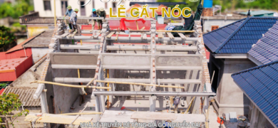Lễ Cất Nóc (Thượng Lương) – Dấu Mốc Quan Trọng Trong Quá Trình Xây Dựng - nhà kẻ truyền bê tông giả gỗ