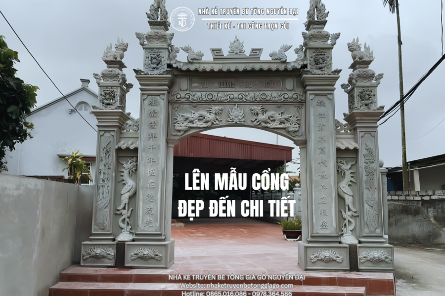 Ý Nghĩa Hoa Văn Trên Cổng Nhà Thờ - nhà kẻ truyền bê tông giả gỗ