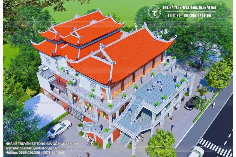 Phác Thảo 3D Nhà Thờ – Sẵn Sàng Cho Công Trình Cuối Năm - nhà kẻ truyền bê tông giả gỗ