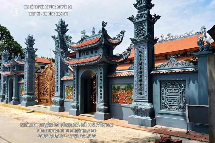 Cảnh Quan Đình Làng Đẹp – Hài Hòa Kiến Trúc - nhà kẻ truyền bê tông giả gỗ
