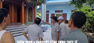 Tham Quan Công Trình Thực Tế Trước Khi Xây Nhà Thờ Họ - nhà kẻ truyền bê tông giả gỗ