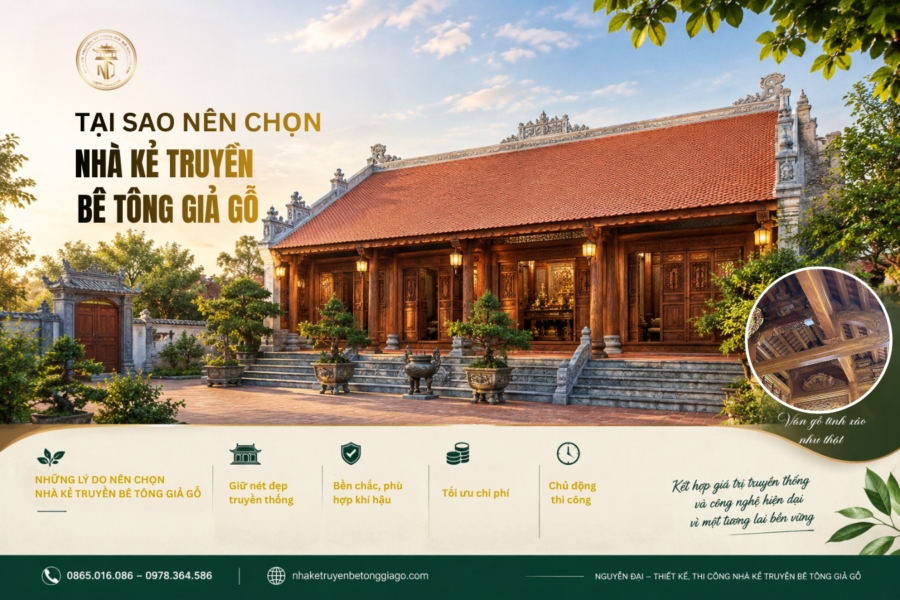 Nhà Kẻ Truyền Bê Tông Giả Gỗ Đẹp, Bền Vững - nhà kẻ truyền bê tông giả gỗ